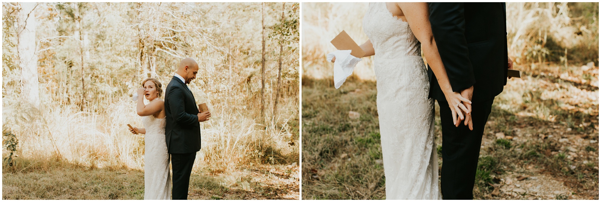 First Look // Beaver's Bend Elopement - Oklahoma Wedding - Taylor Salerno Photography