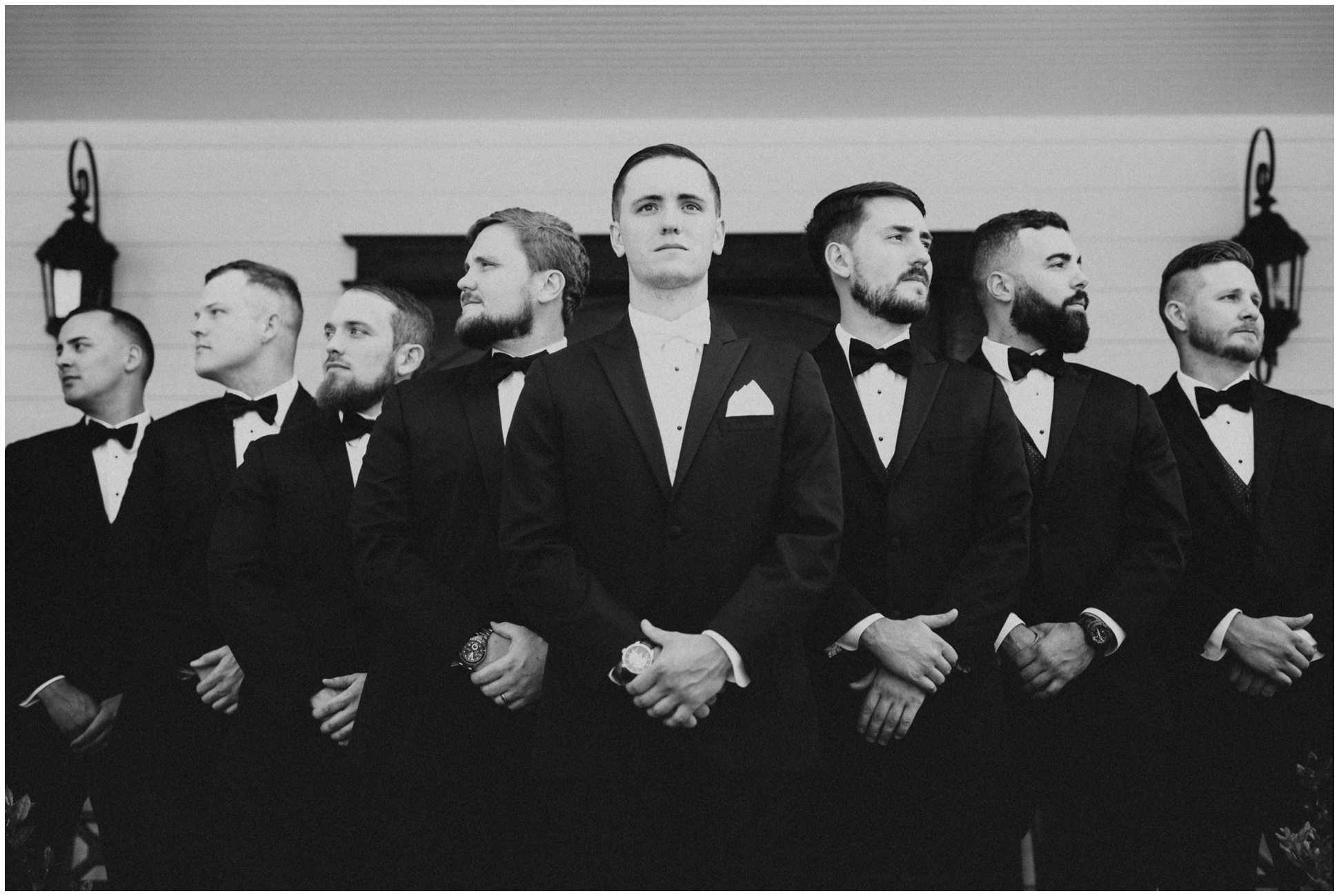 Classy groomsmen at wedding at The Springs Rockwall