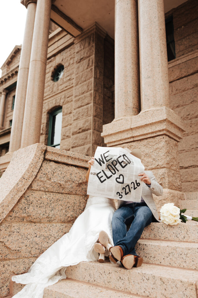 Tarrant County Courthouse Elopement - Taylor Salerno Photography