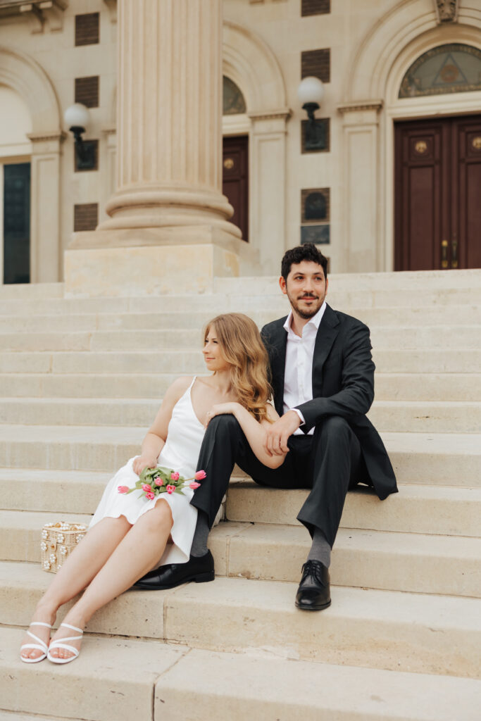 downtown Dallas engagement photos