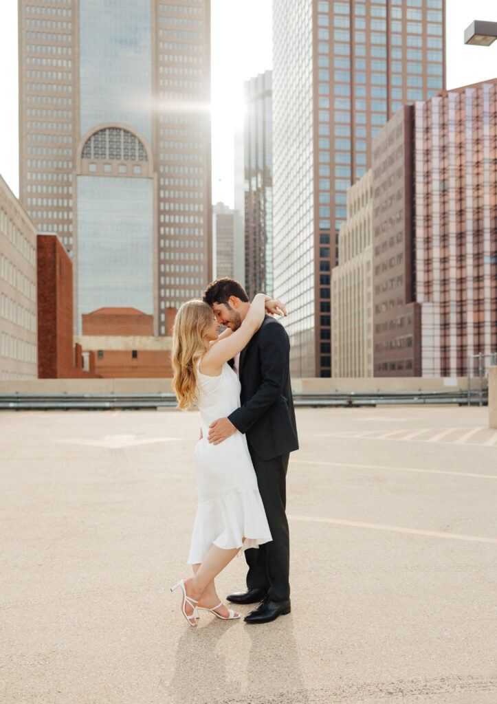 downtown Dallas engagement photos