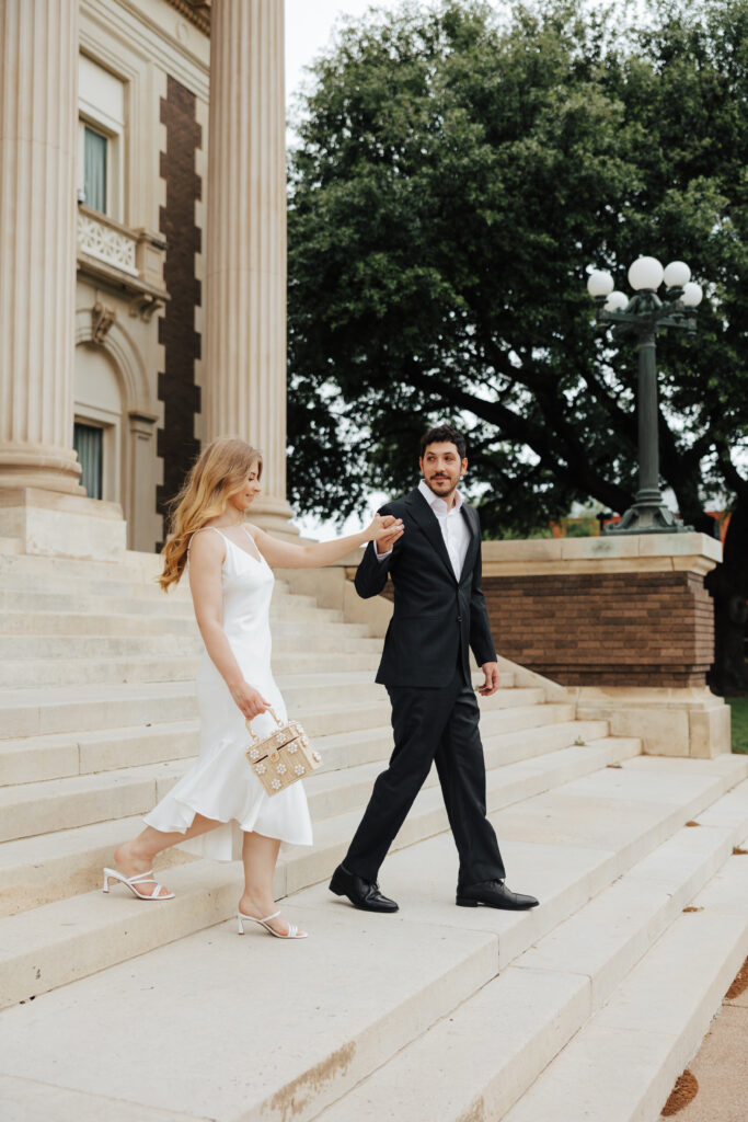 downtown Dallas engagement photos